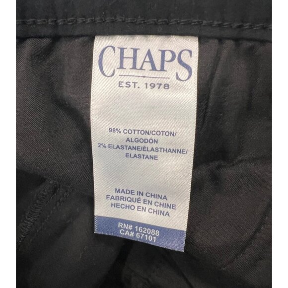 Chaps Trouser Pants Strech Black Women's size 14 NWT - Picture 5 of 10
